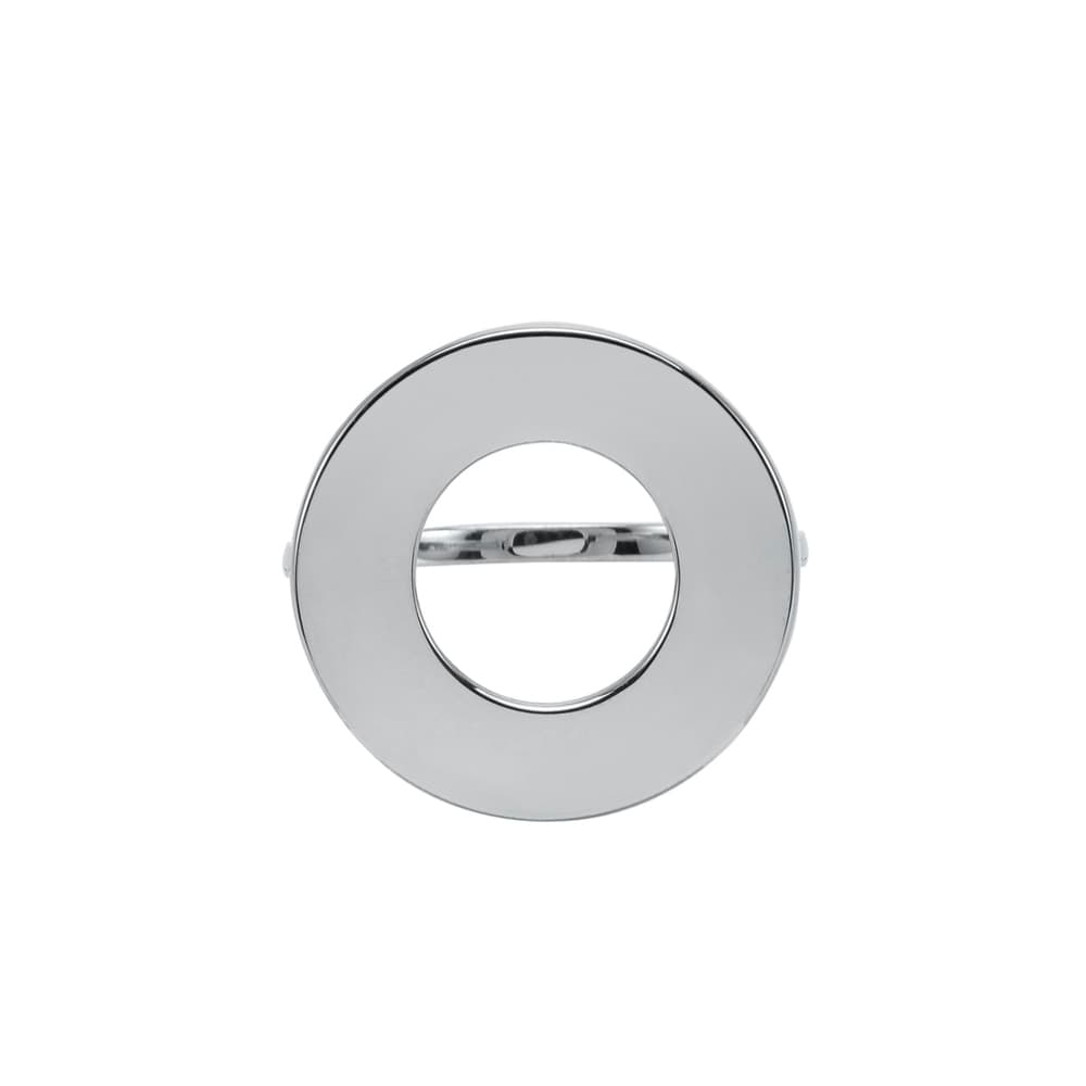 Bague argent rhodié ronde florence