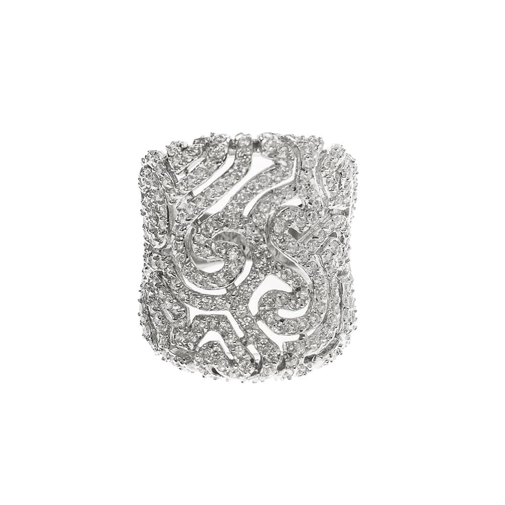Bague arabesque femme argent