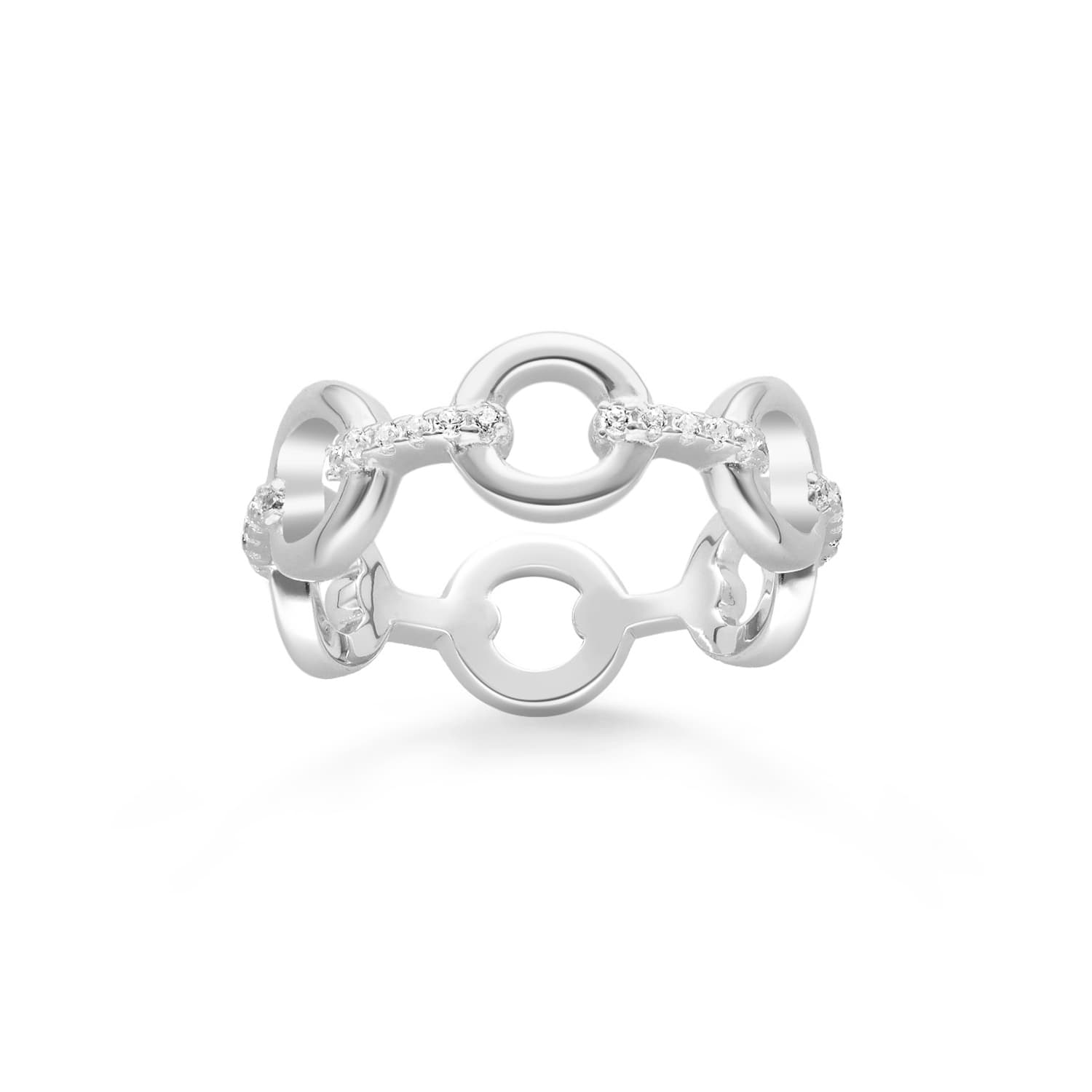 Bague argent elise zirconium blanc