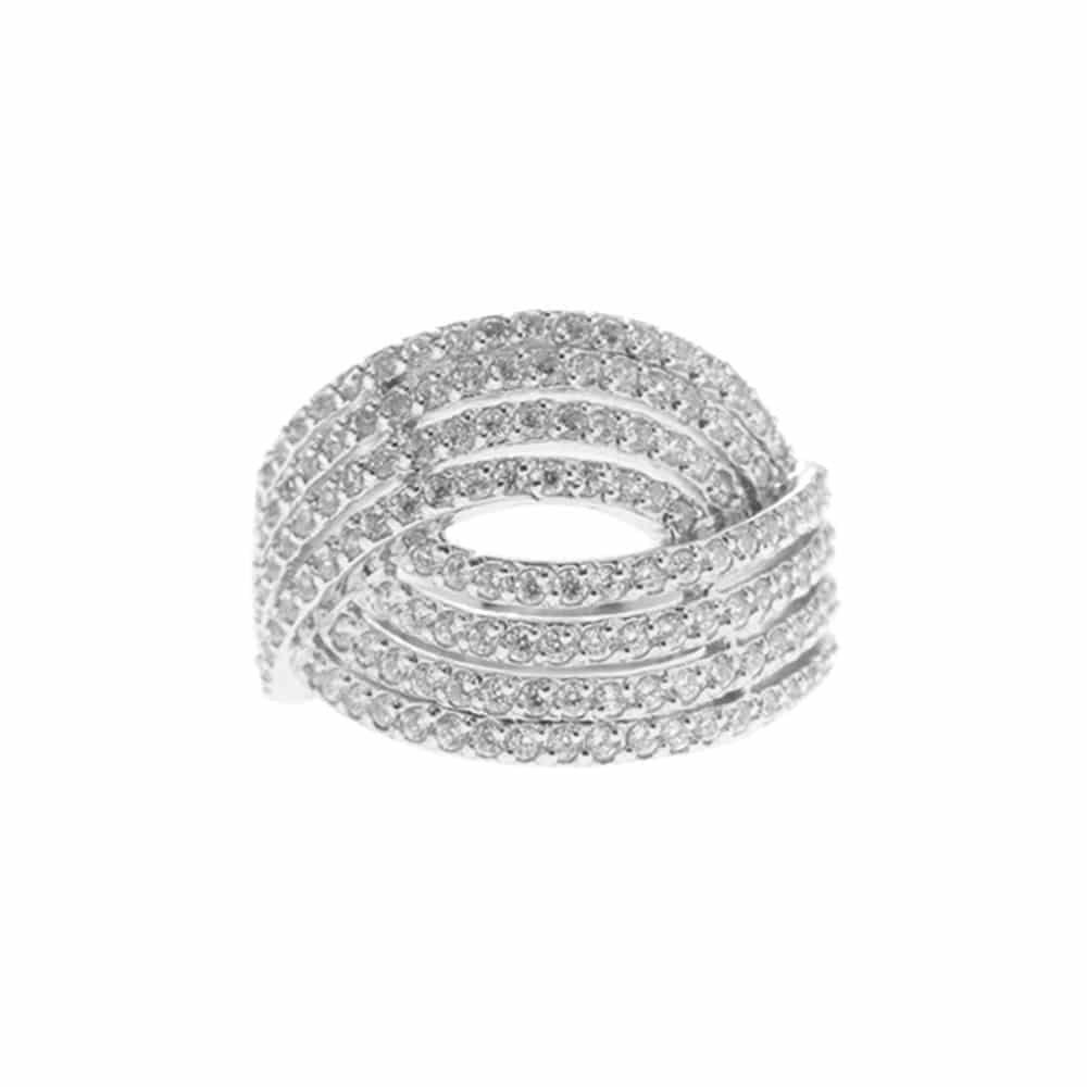Bague argent rhodié idole