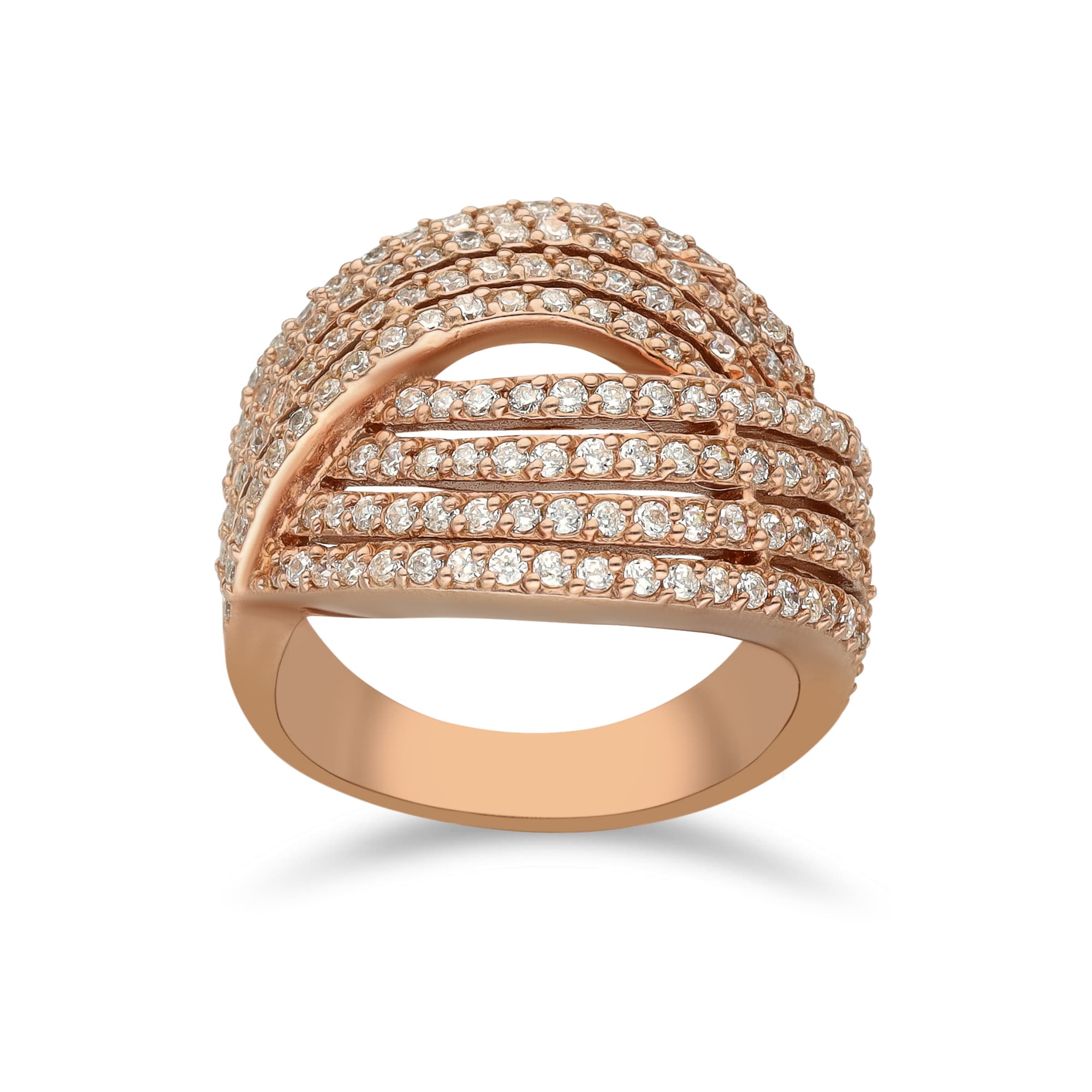 Bague argent rose idole