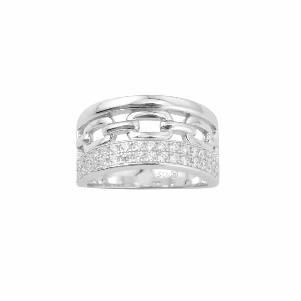 Bague argent sissi zirconium blanc