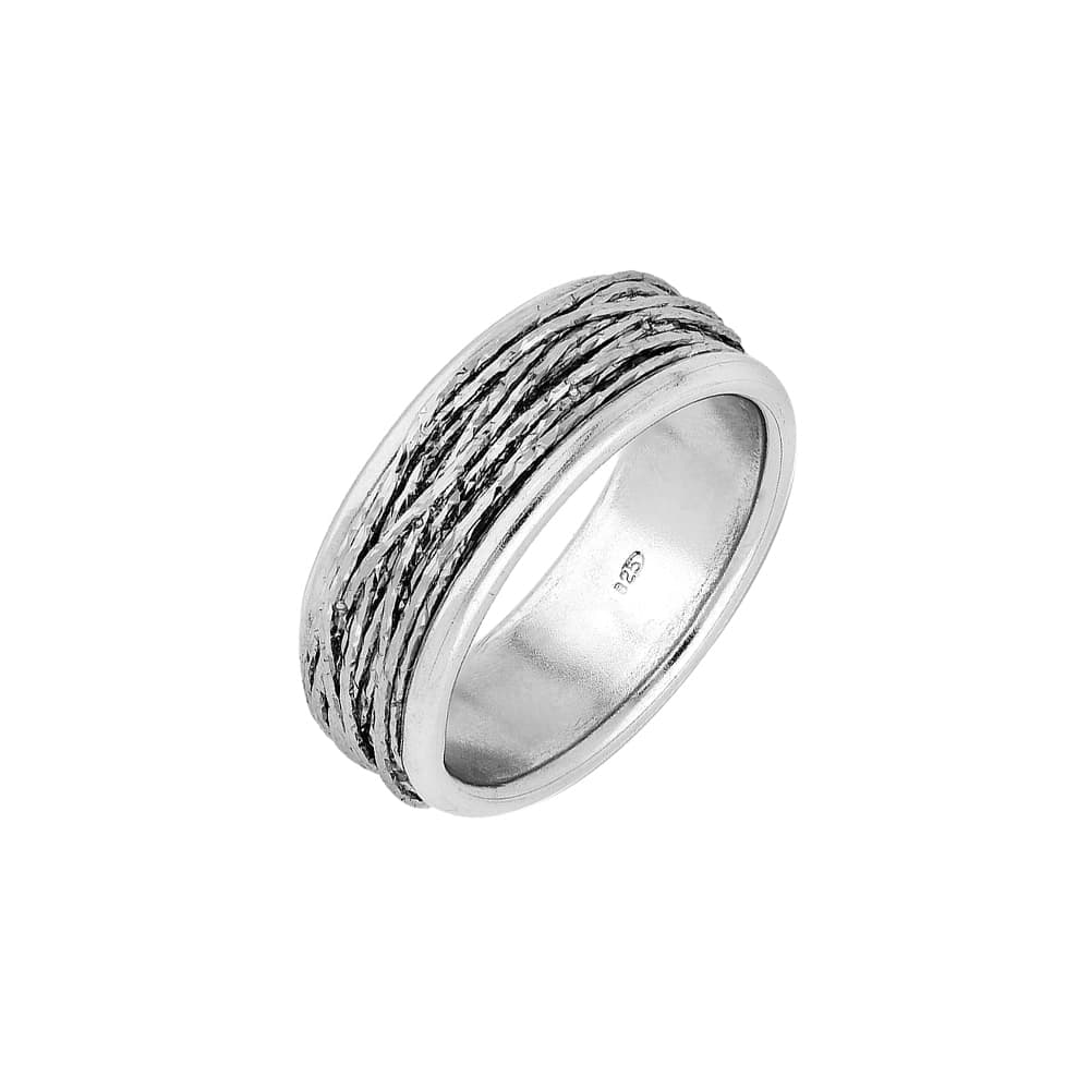 Bague argent fil scintillant
