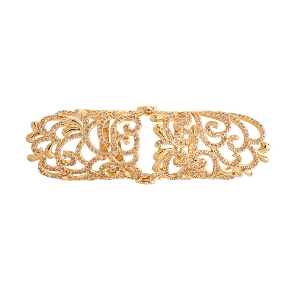 Bague argent dorée articulée Arabesque