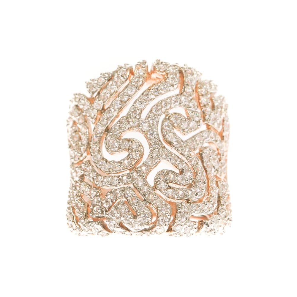 Bague argent rose fantasque