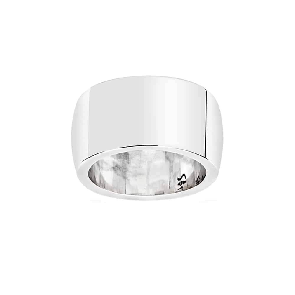 Bague homme jonc classique argent