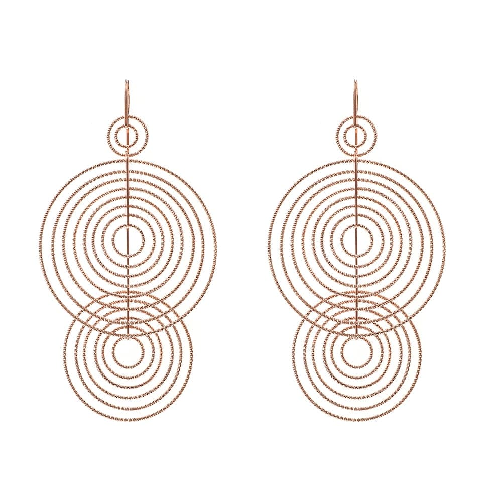 Boucles d'oreilles argent rose diamanté Arianna bis