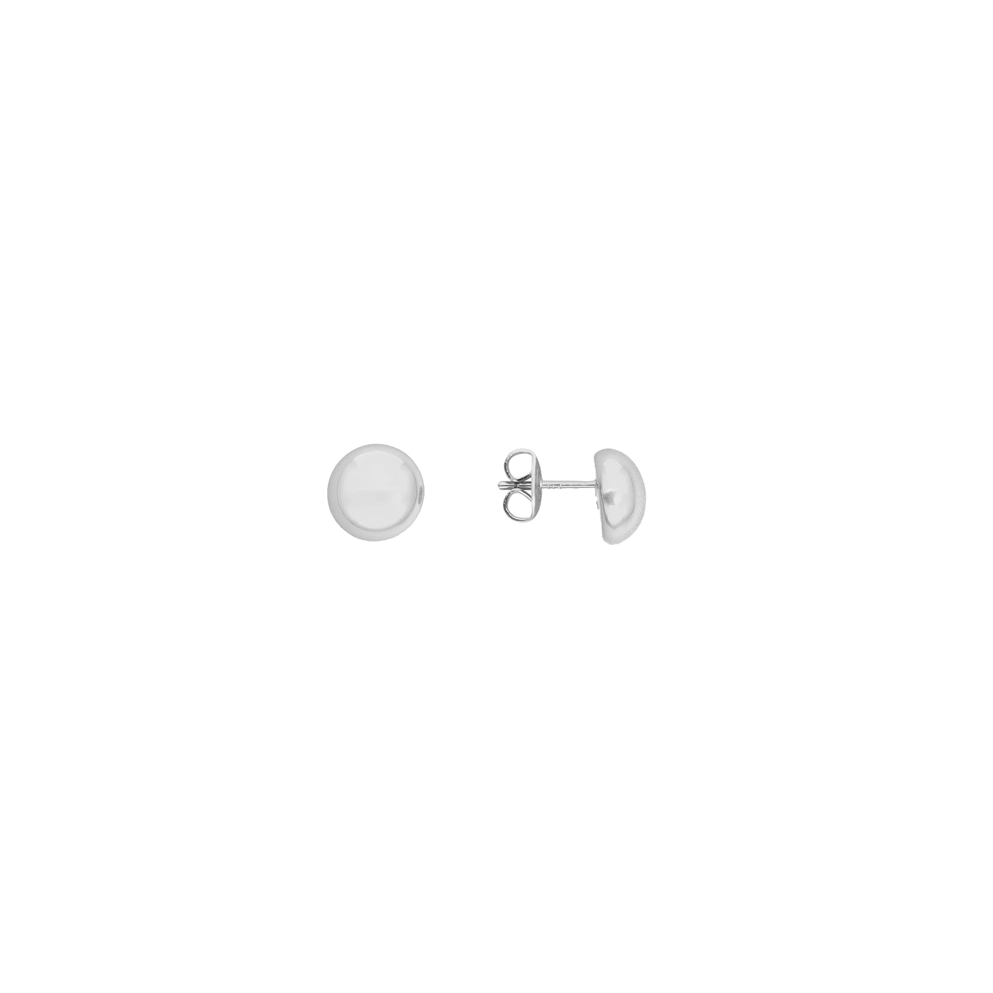 Boucles d'oreilles puce en argent boule