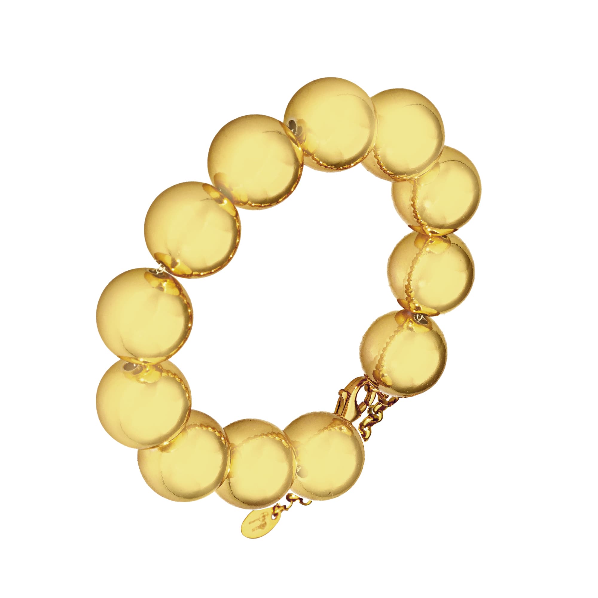 Bracelet argent doré boule vintage
