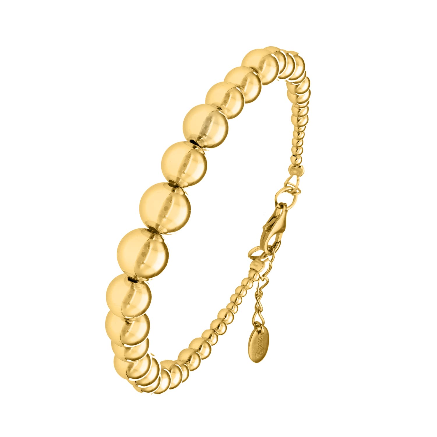 Bracelet argent doré boules