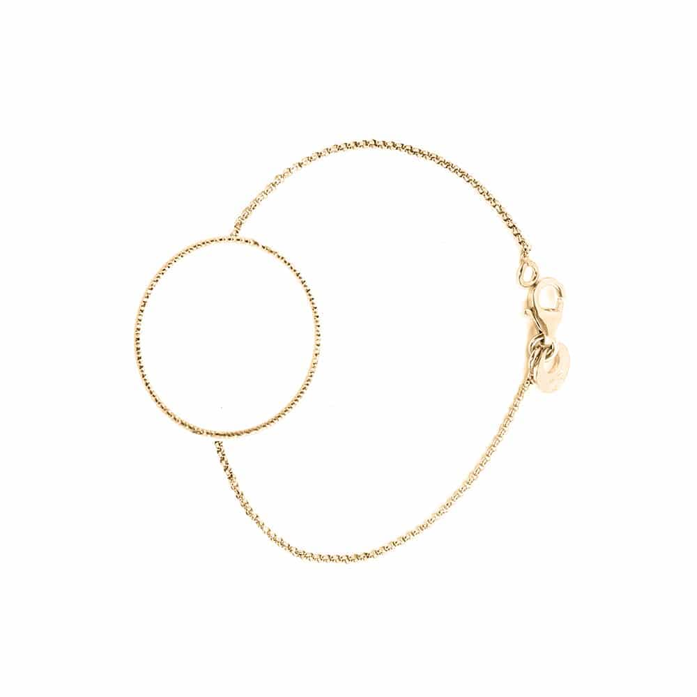 Bracelet argent doré diamanté gaia