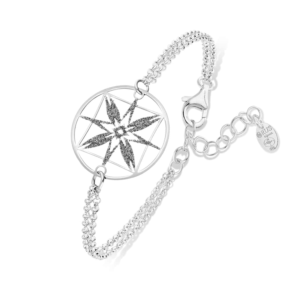 Bracelet argent rhodier constellation