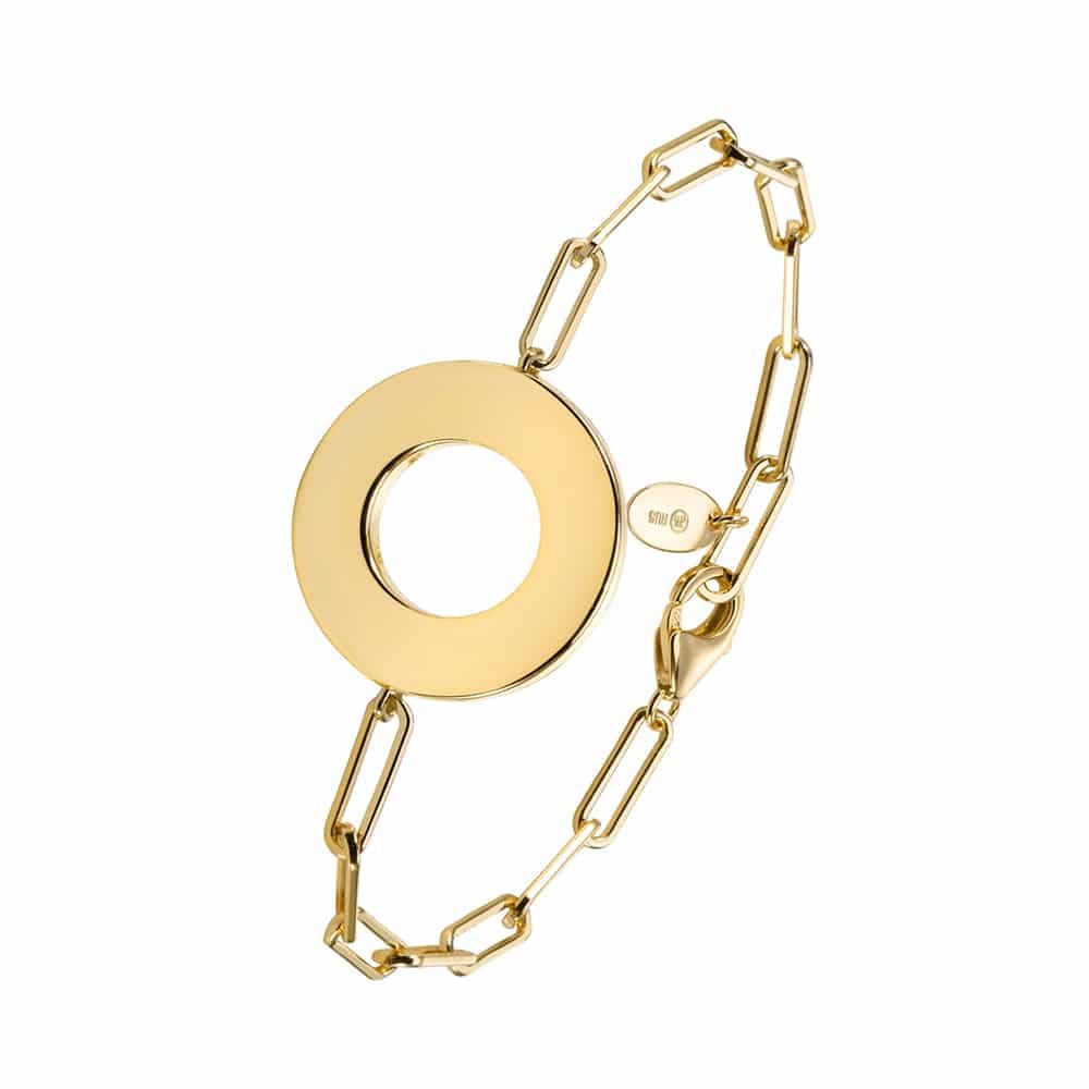 Bracelet chaine argent doré rond Élodie
