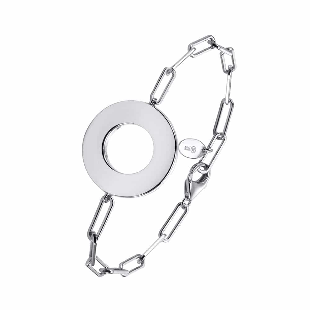 Bracelet chaine argent rond elodie