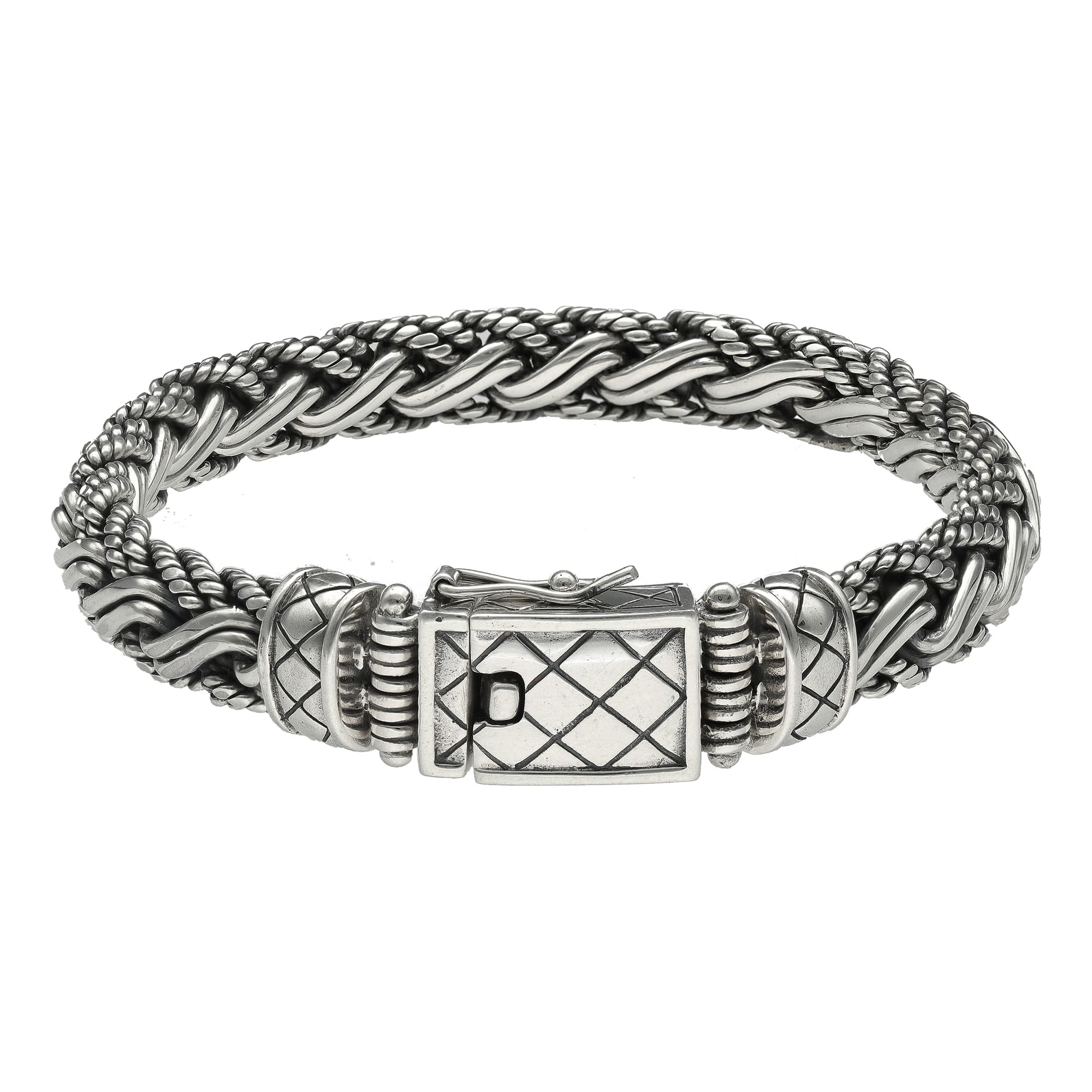 Bracelet homme argent torsade