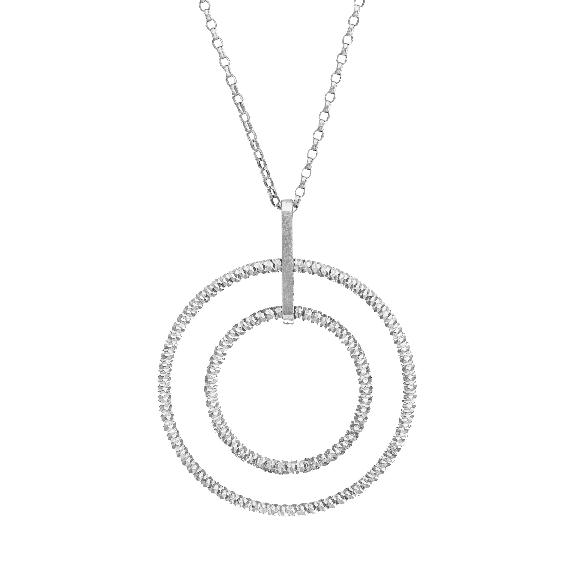Collier argent cercle de vie