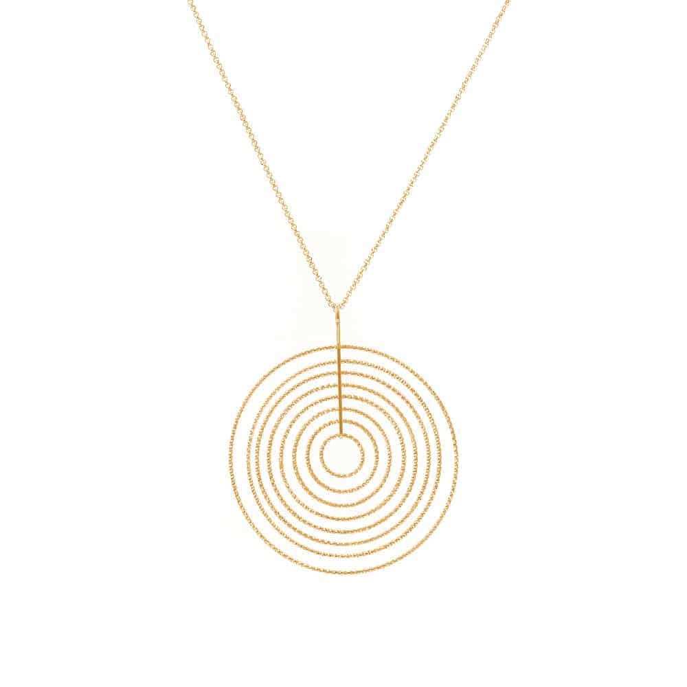 Collier argent doré diamanté arianna