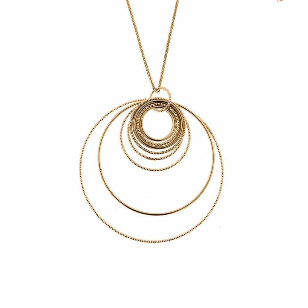 Collier argent doré diamanté chiara