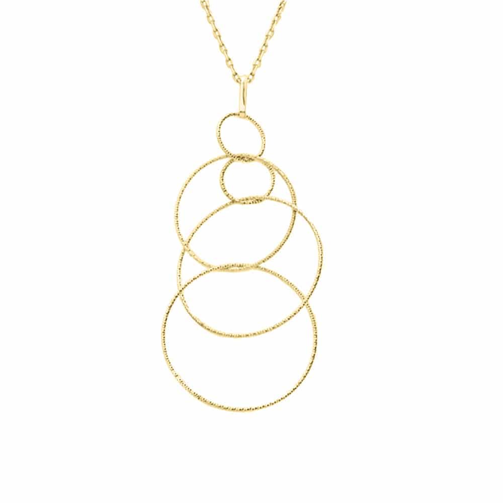 Collier argent doré diamanté Giorgia