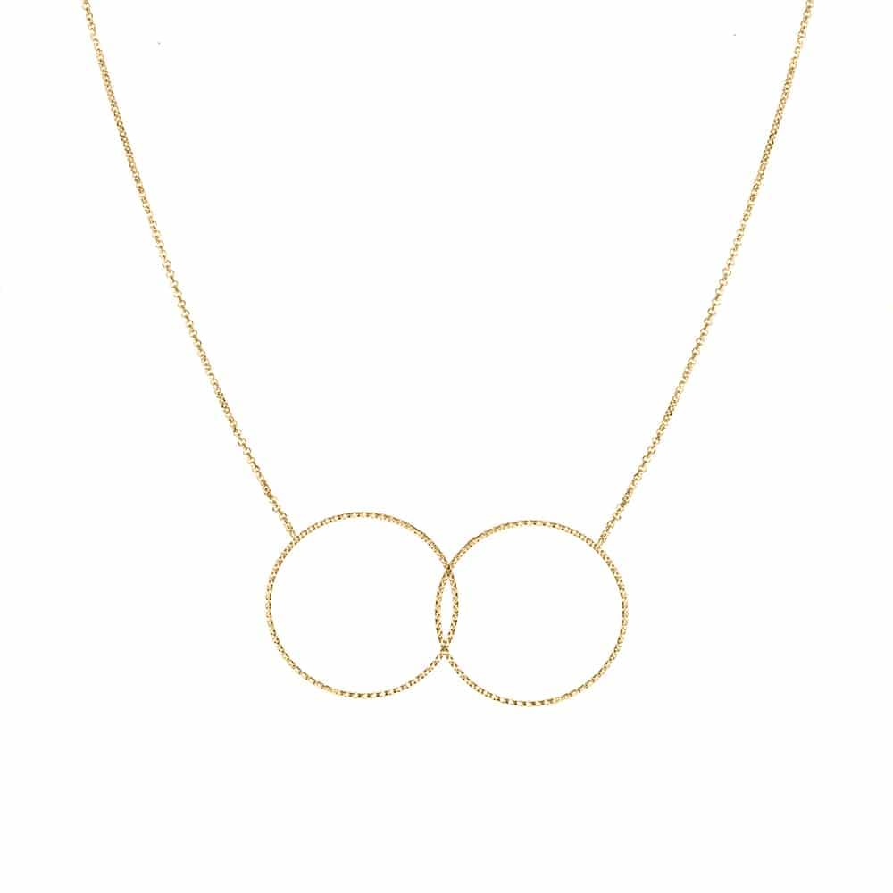Collier argent doré diamanté greta