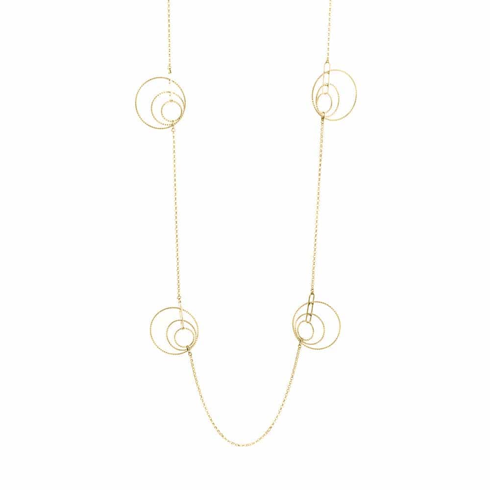 Collier argent doré diamanté Maria