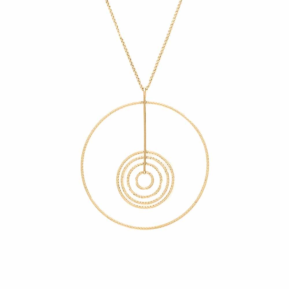 Collier argent doré diamanté Martina