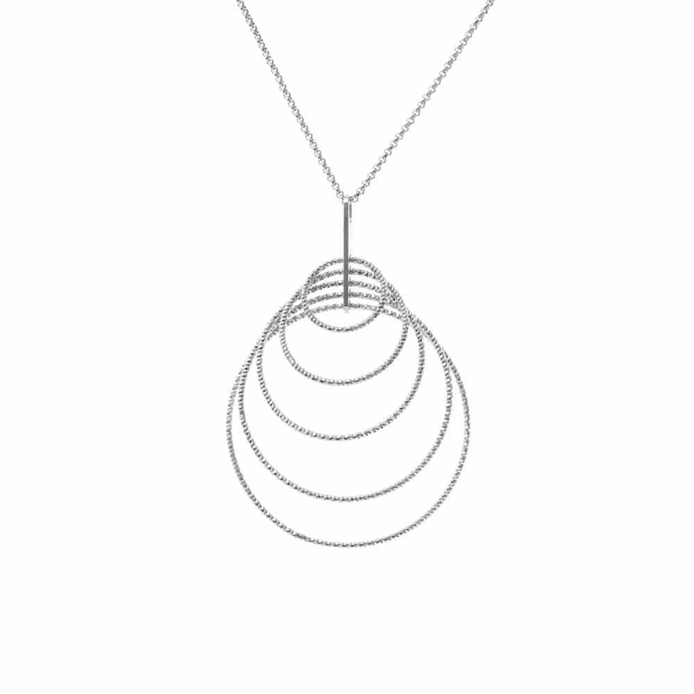 Collier argent rhodié diamanté Stella