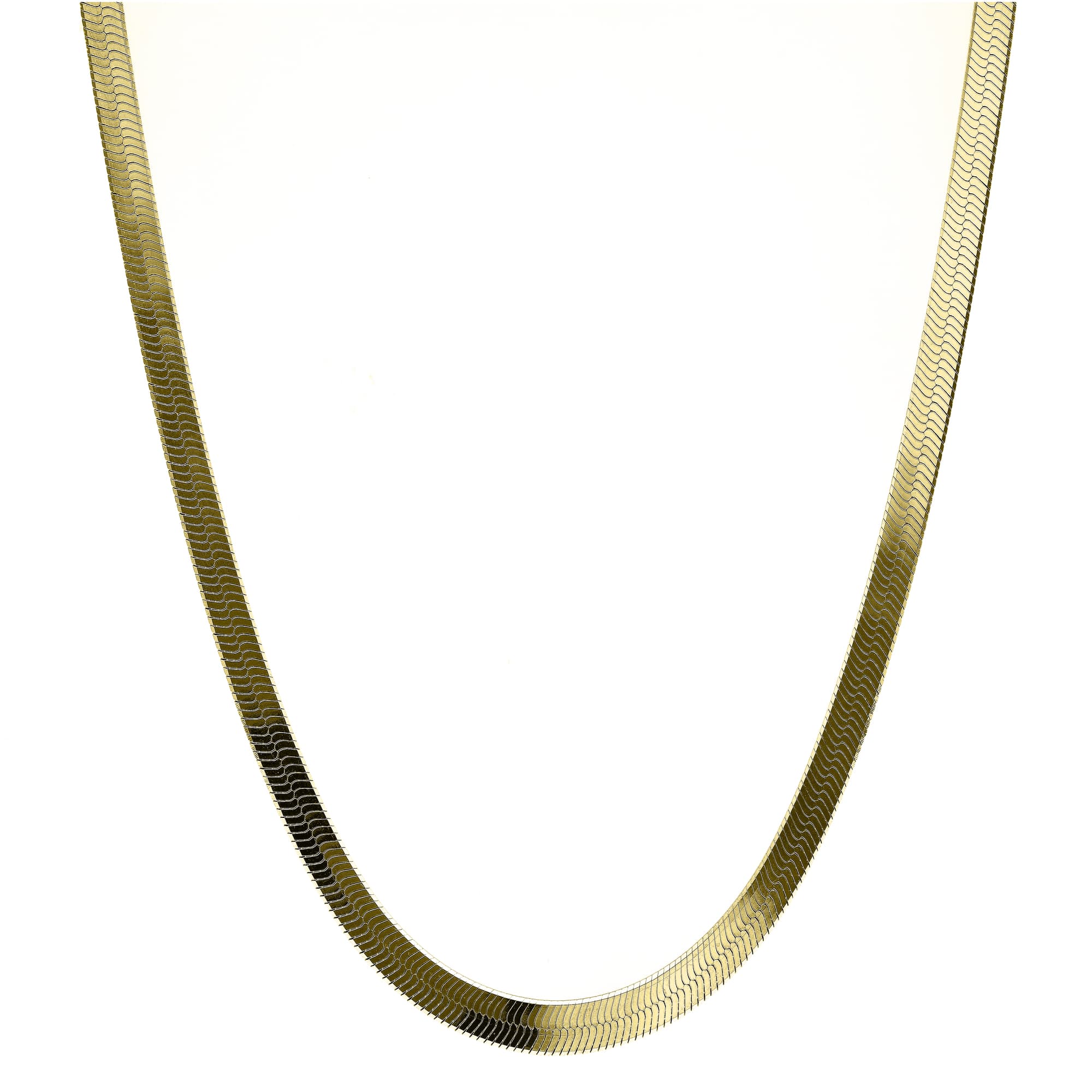 Collier argent doré maille serpentine