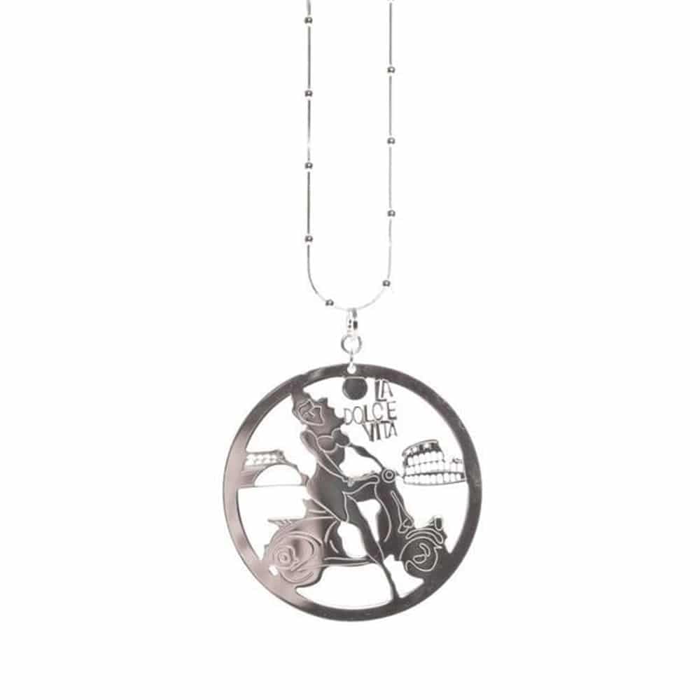 Collier argent la dolce vita rhodié