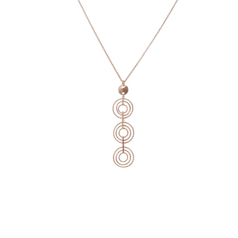 Collier argent rose diamanté Béatrice