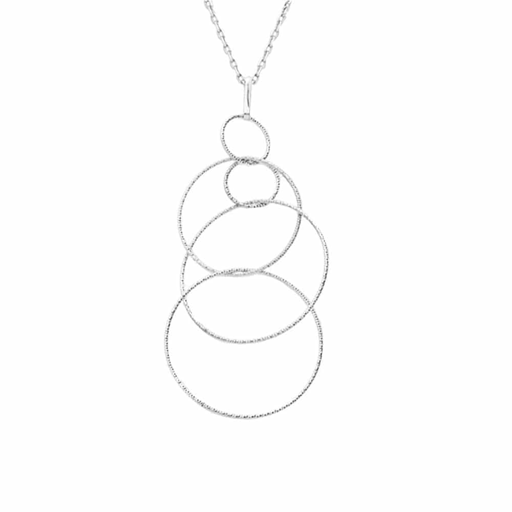 Collier argent rhodié diamanté Giorgia