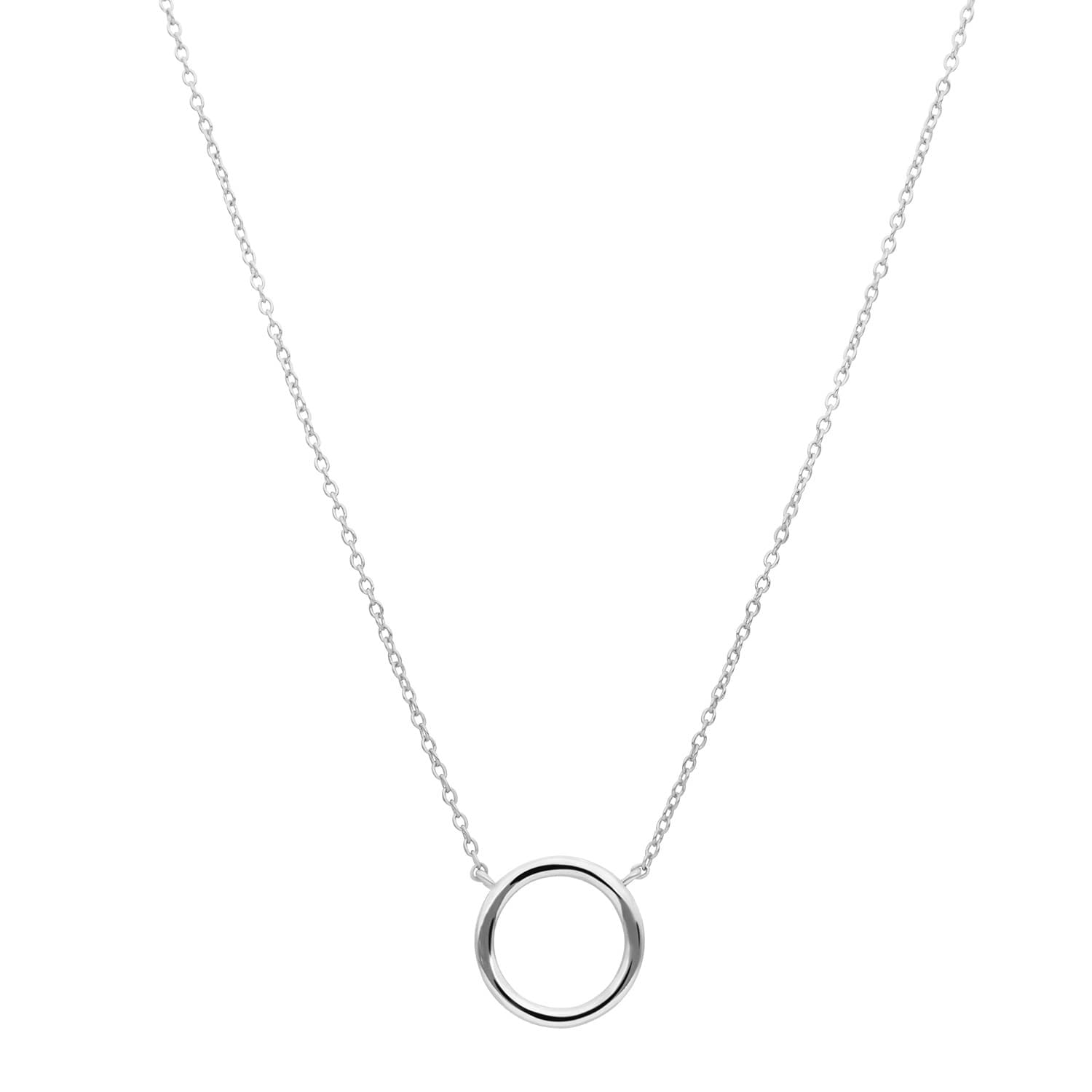 Collier cercle de vie argenté