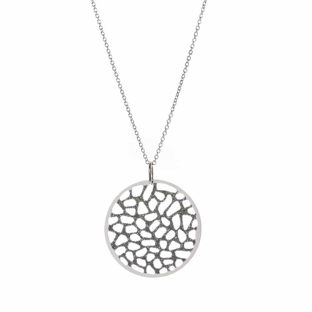 Collier dentelé argent