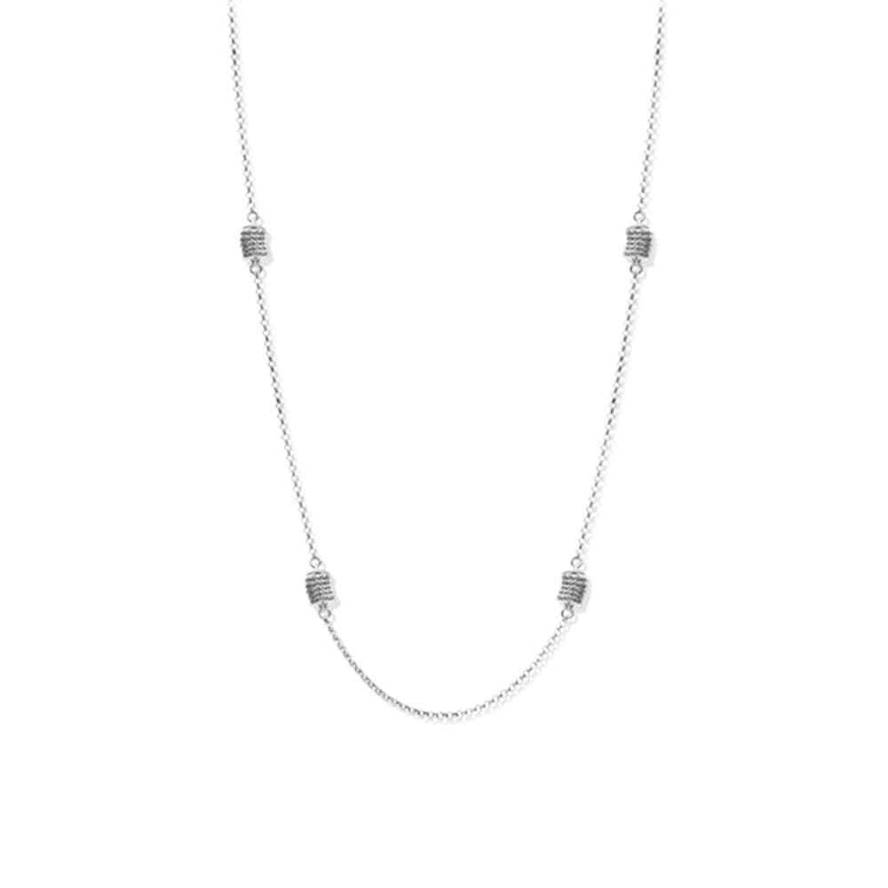 Collier sautoir argent diamanté claudia