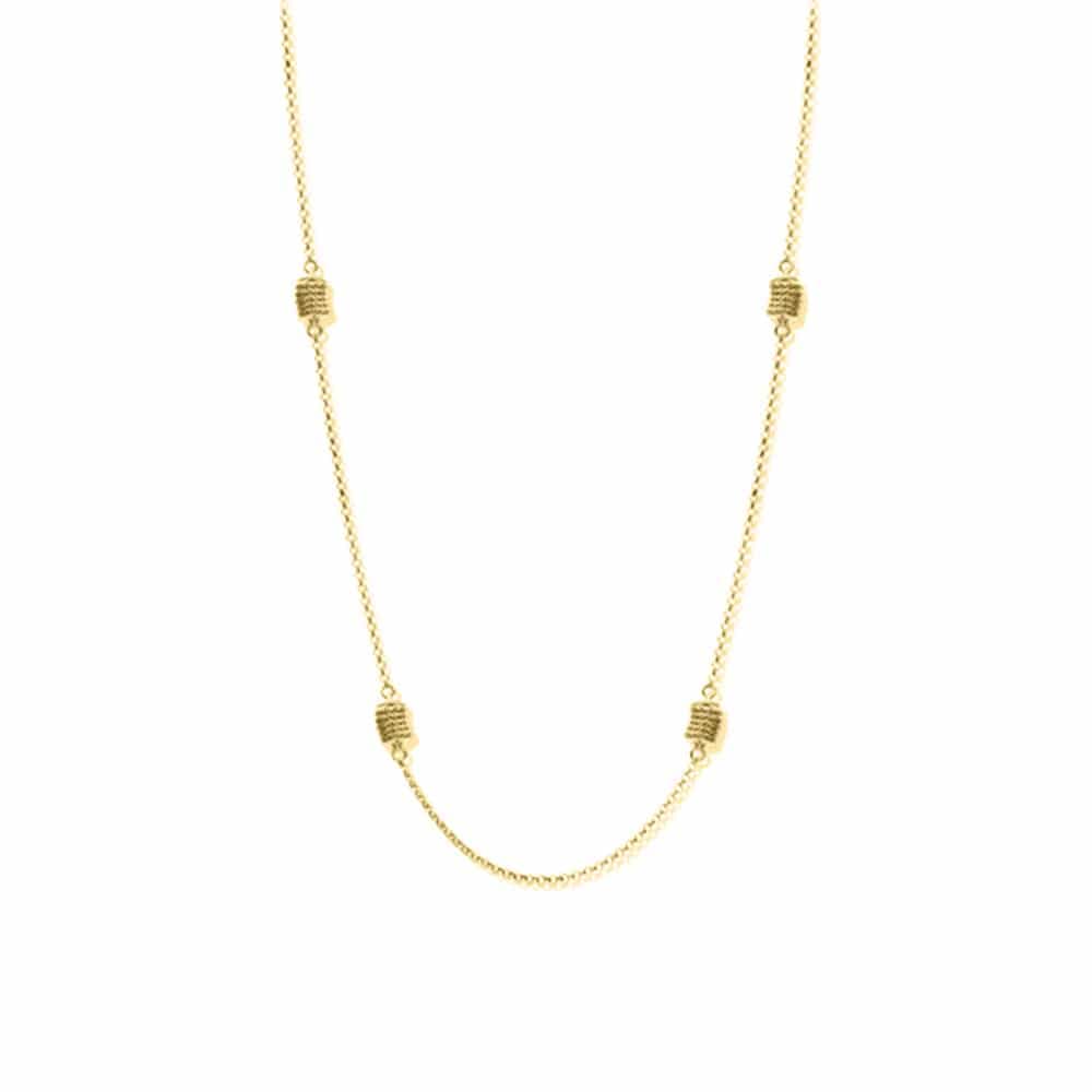 Collier sautoir argent doré diamanté claudia