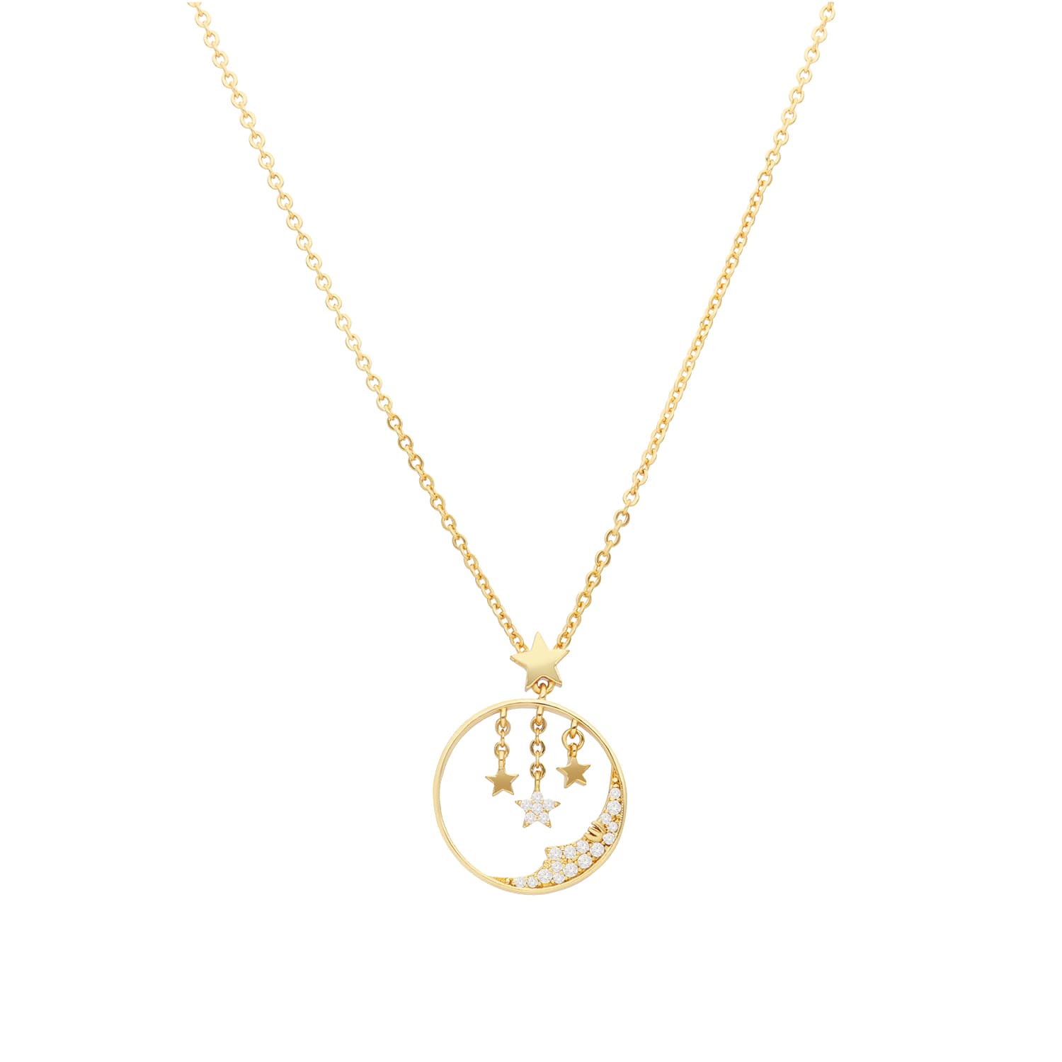 Collier stellaire doré