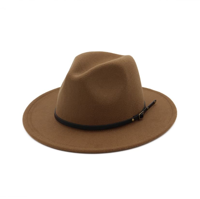 Chapeau haut-de-forme pour femmes - chapeau élégant unisexe - Khaki