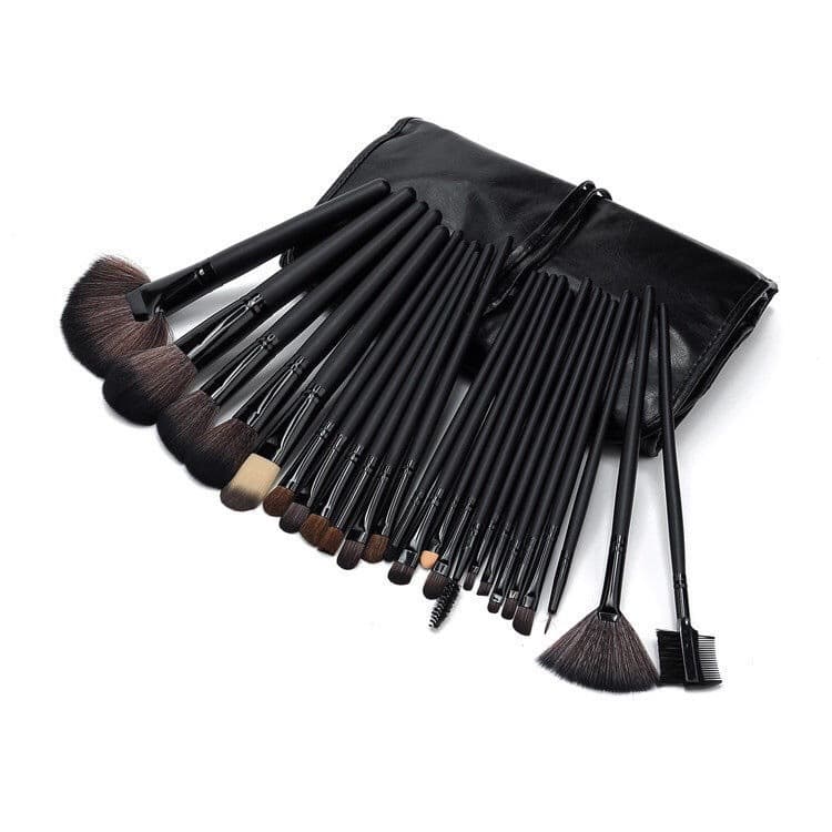 Ensemble de 48 pinceaux de make-up pour sublimer le visage - Black - Horse hair - Have