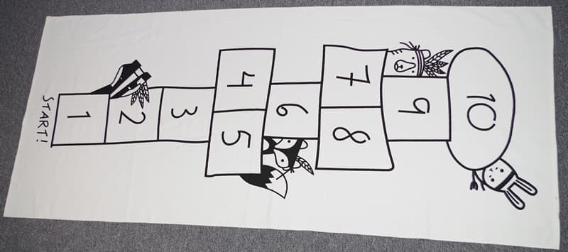 Tapis éductaif pour bébés en fibre d'acétate - As shown