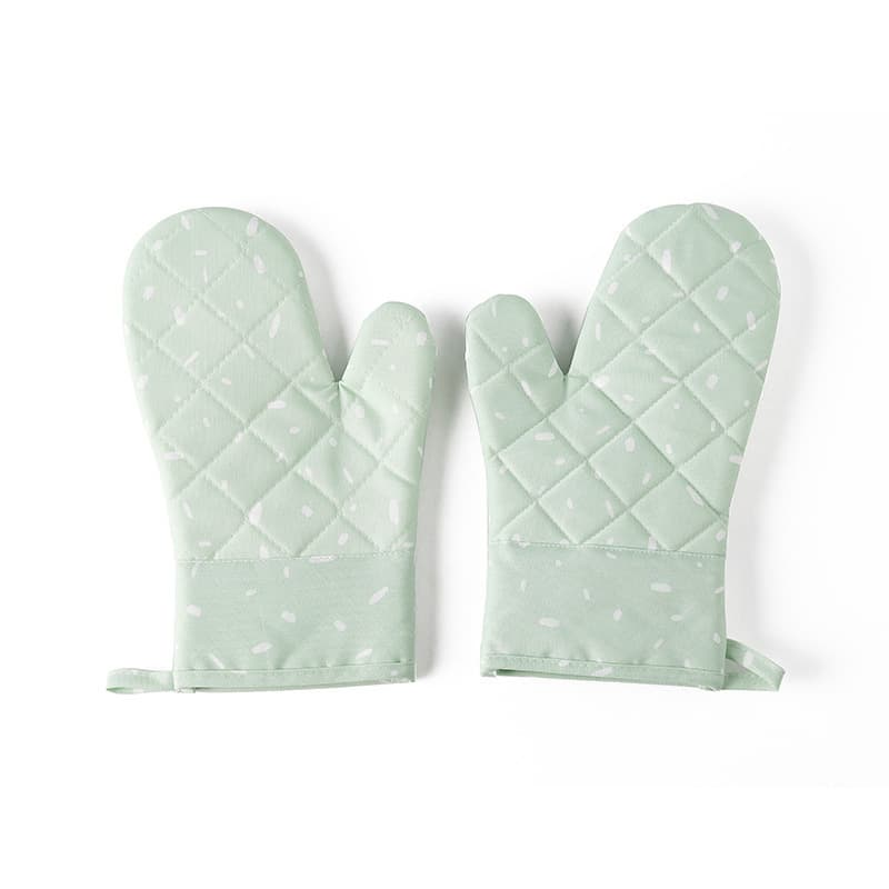 Gants de four pour la cuisine résistants à la chaleur - Water green