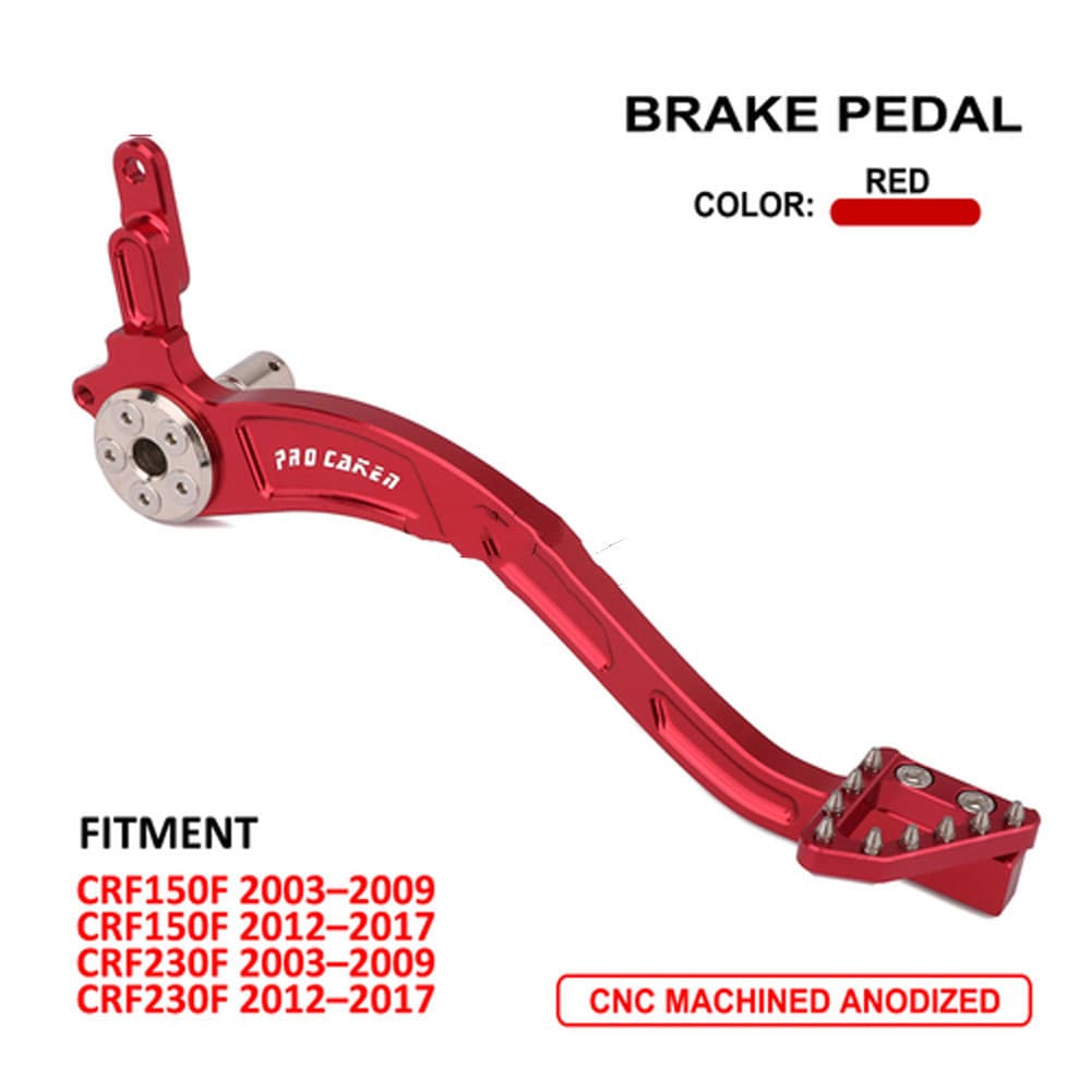 Leviers de freins en aluminum adaptés pour motos Off-road - Red