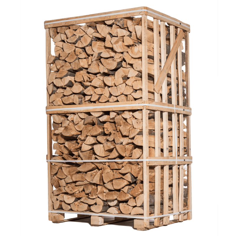 BOIS DE CHAUFFAGE - 45 CM - MÉLANGE DE BOIS DURS - PALETTE 2 M3 - 2.6 STÈRES