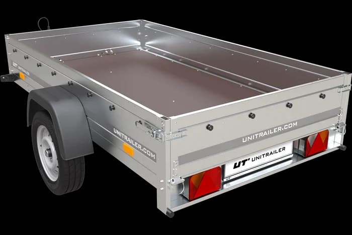 Remorque voiture simple essieu Unitrailer Garden Trailer 230 x 125 cm