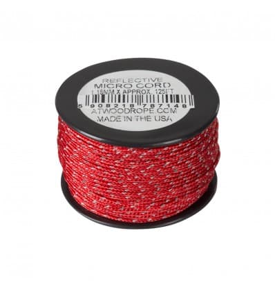 Accessoires - Atwood | Micro Reflective Cord 1.18mm (125ft) Rouge
