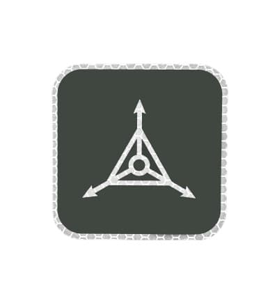 Triple Aught Design - Triple Aught Design | Logo Solas Sticker 1.5" Slate