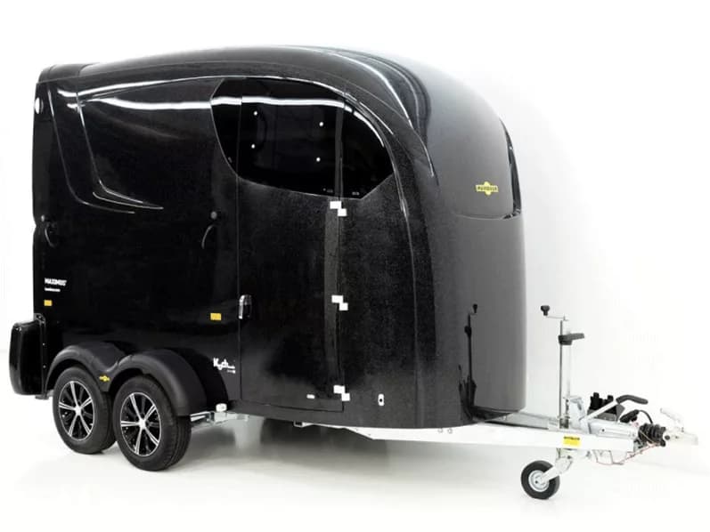 Humbaur Pferdeanhänger Maximus 2700 S|schwarz|Sattelkammer|