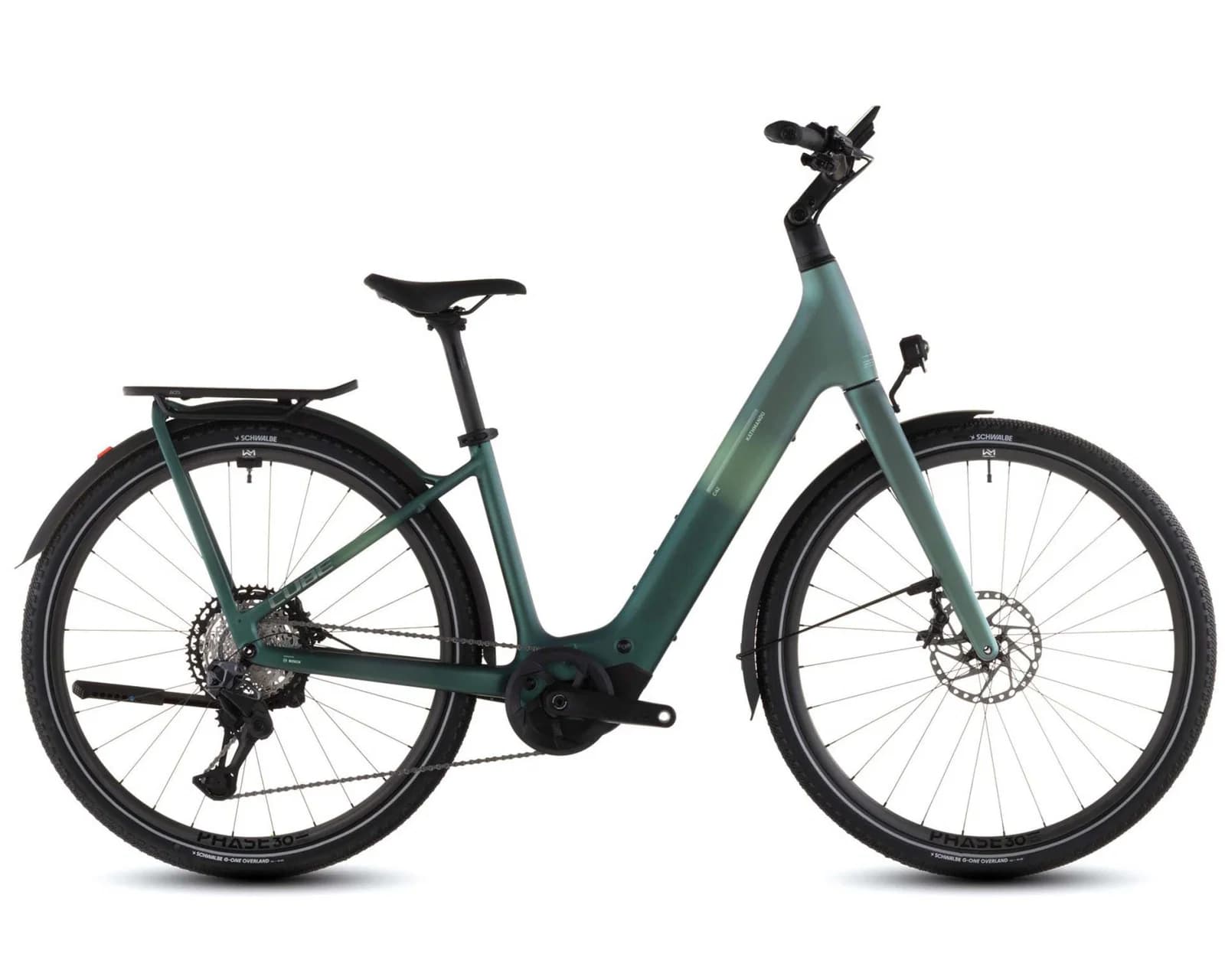 Kathmandu Hybrid C:62 SLT 400X - Easy Entry Elektro Carbon City Bike 2026 | seafoam´n´chrome 28" - L