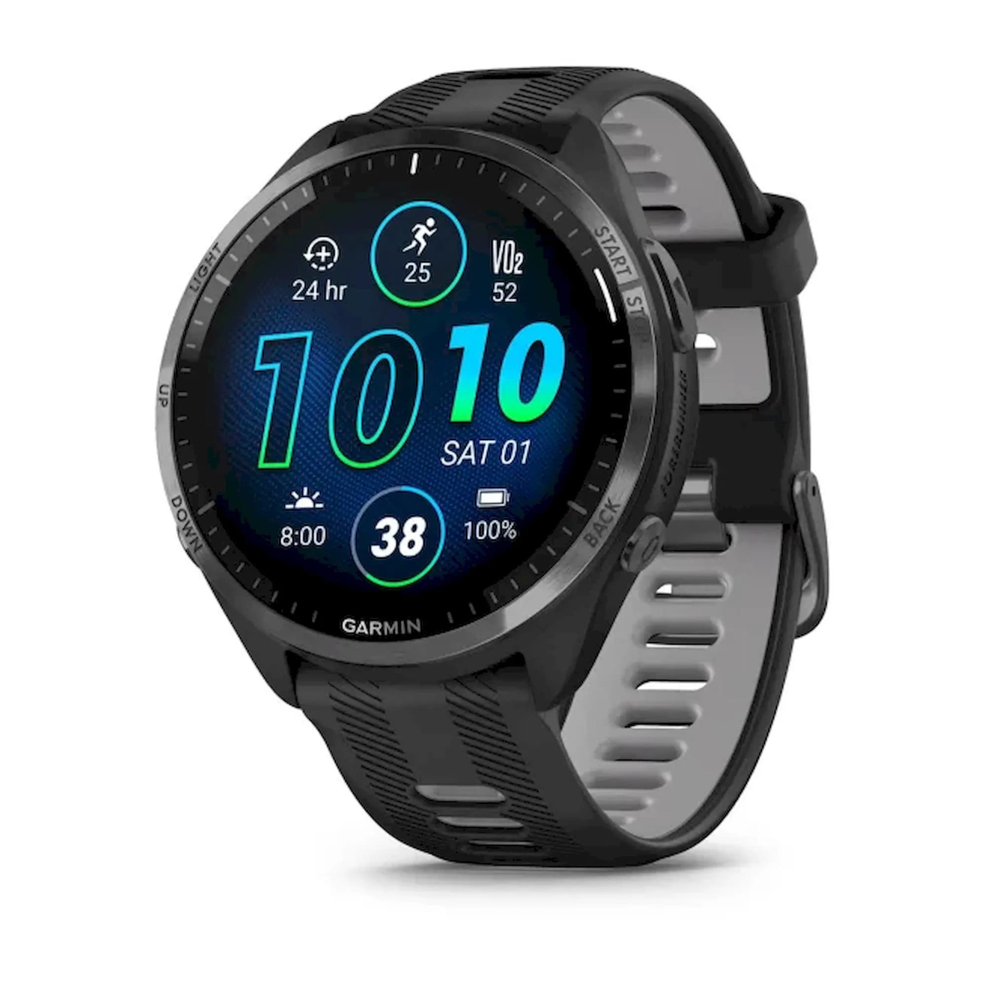 Garmin Forerunner 965 - GPS-Uhr - Schwarz / Hellgrau