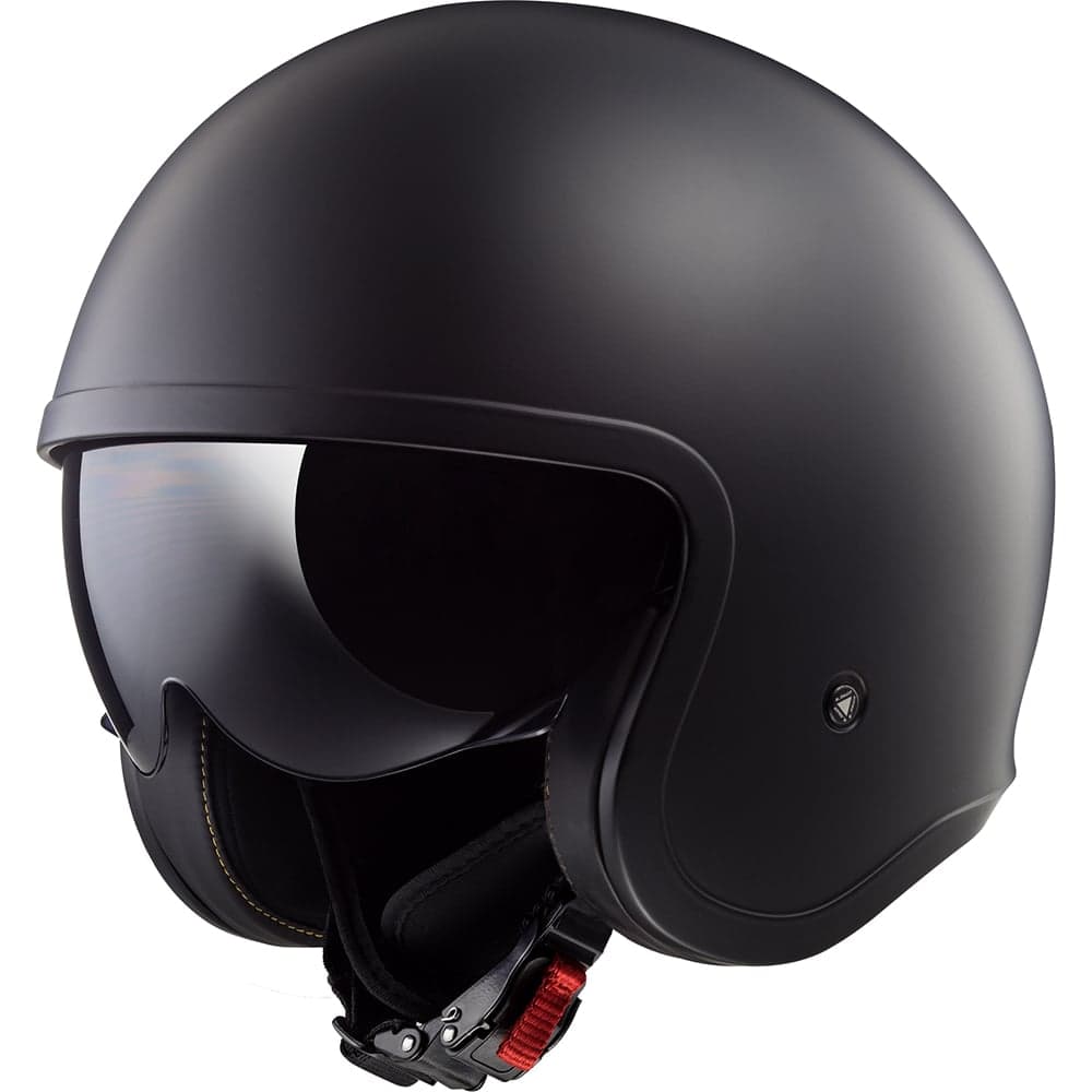Casque Jet LS2 SpitFire OF599 list: Noir Mat|Noir