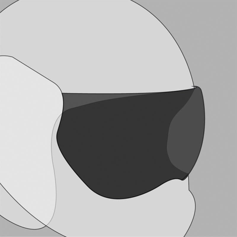 Ecran Roof Desmo | Visière teintée ou iridium Incolore